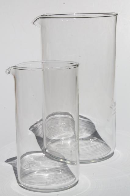 photo of large & small Bodum glass carafes replacement parts for french press coffeemaker #2