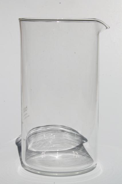 photo of large & small Bodum glass carafes replacement parts for french press coffeemaker #3