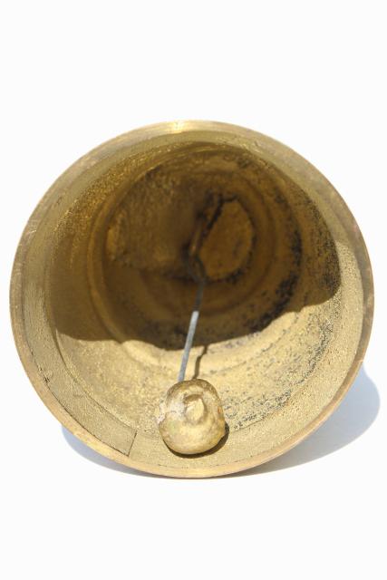 photo of large solid brass door bell or garden chime, qui me tangit vocem meam audit #5