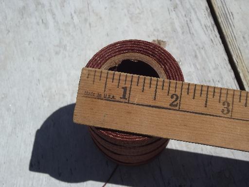 photo of large spool of Barbour pure linen #7 cord, vintage leather sewing thread #4