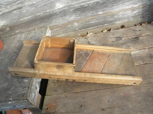 photo of large vintage kraut cutter or cabbage/slaw board from old farm estate #1