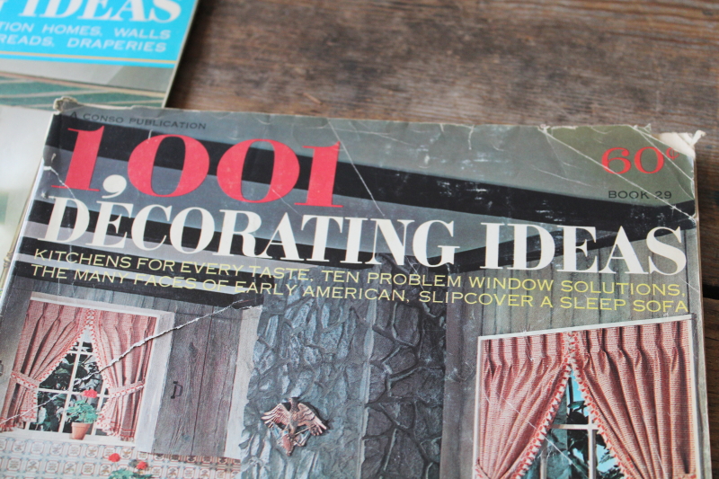 photo of late 60s early 70s vintage home decor magazines, 1,001 Decorating Ideas  #2