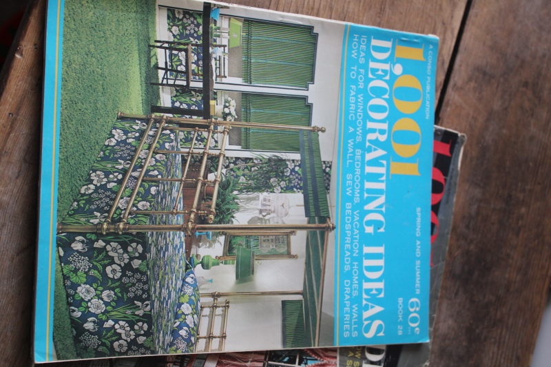 photo of late 60s early 70s vintage home decor magazines, 1,001 Decorating Ideas  #3