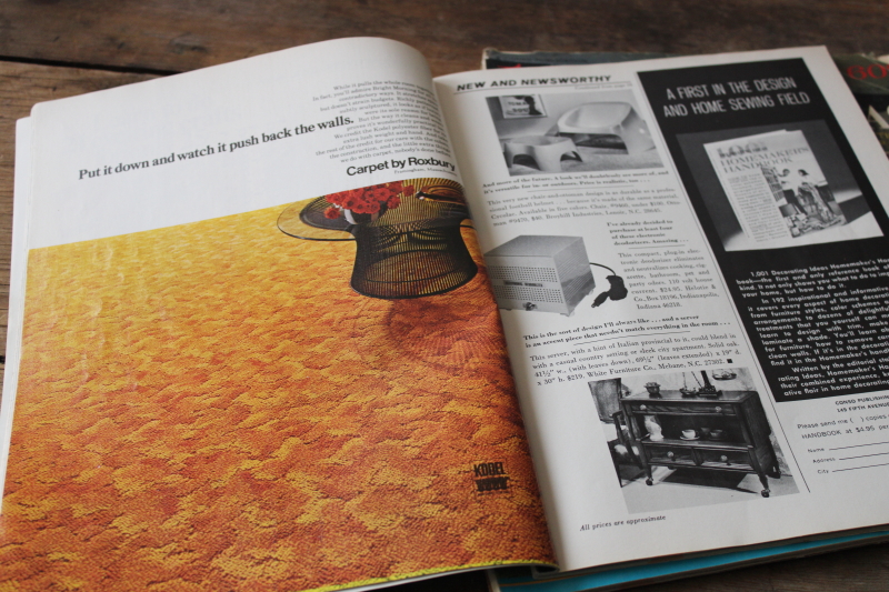 photo of late 60s early 70s vintage home decor magazines, 1,001 Decorating Ideas  #5