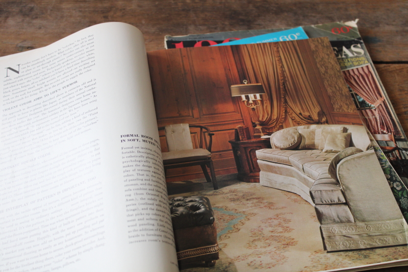 photo of late 60s early 70s vintage home decor magazines, 1,001 Decorating Ideas  #6