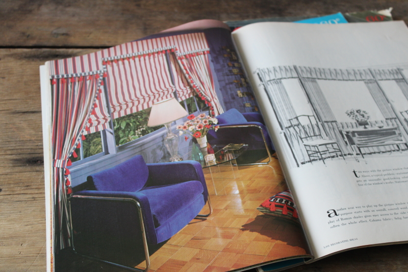 photo of late 60s early 70s vintage home decor magazines, 1,001 Decorating Ideas  #8