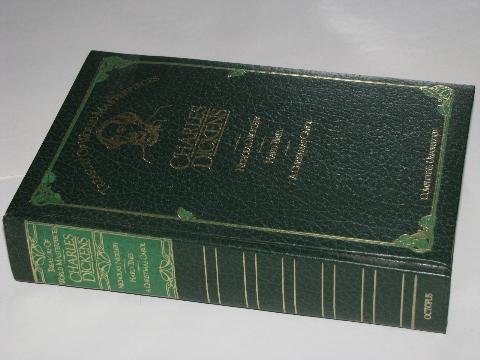 photo of leather / gilt editions of classics, lot of assorted series & volumes #2