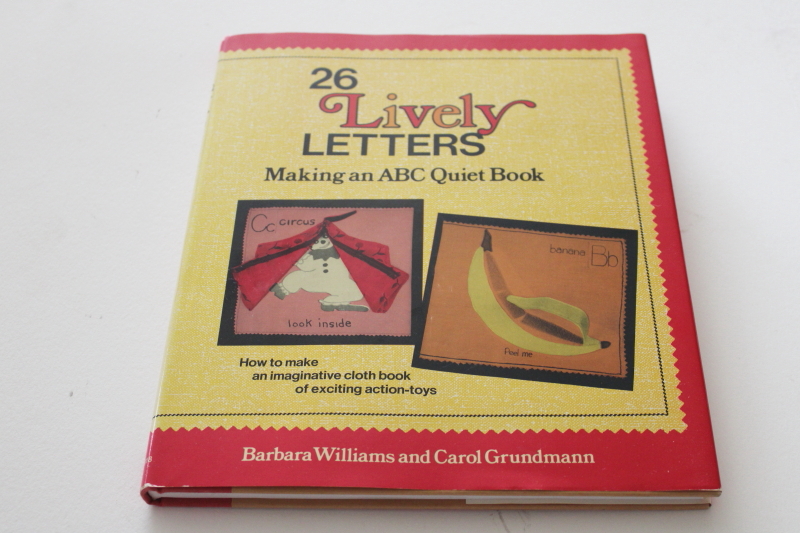 photo of lively letters alphabet cloth busy book vintage sewing pattern instructions  #1