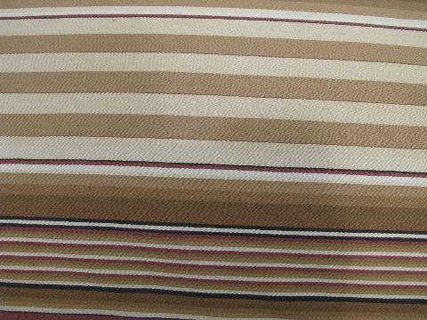 photo of long bolster body pillow, antique feather pillow, vintage wide stripe cotton ticking #2