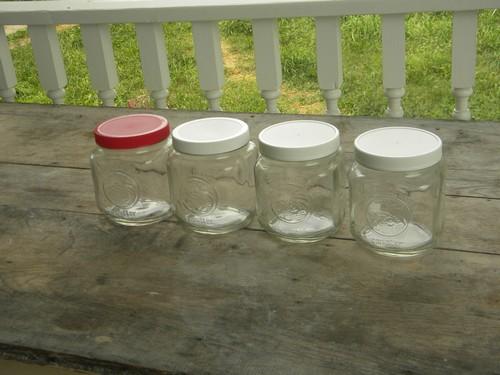 photo of lot 1 qt Golden Harvest storage jar canisters for pickles, dry goods #1