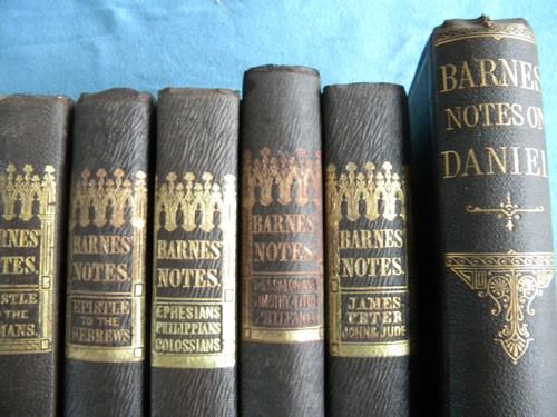 photo of lot 11 antique  mid 1800s Barnes Notes Civil War vintage Bible commentary #4