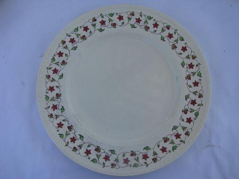 photo of lot 12 antique English china dinner plates, early 1900s Wedgwood patterns #4