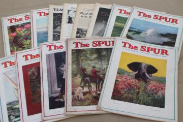 catalog photo of lot 1930s 40s vintage issues The Spur magazine of the good things in life