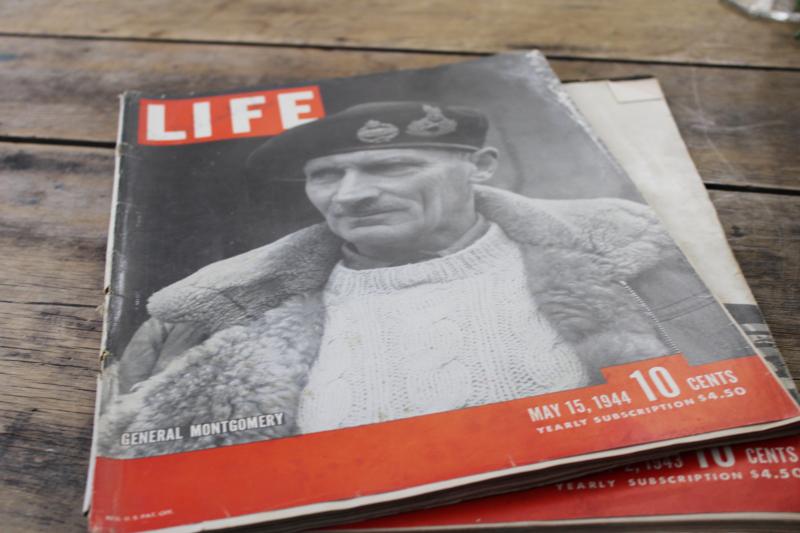 photo of lot 1940s vintage Life magazines, complete old advertising, WWII photos & news #13