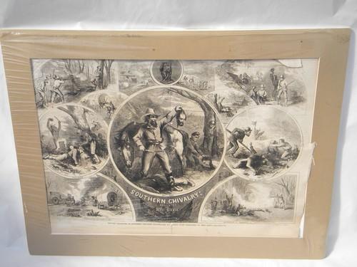 photo of lot 3 antique 1860s Harper's Weekly Civil War engravings Thomas Nast #2