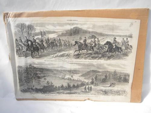 photo of lot 3 antique 1860s Harper's Weekly Civil War engravings Thomas Nast #3