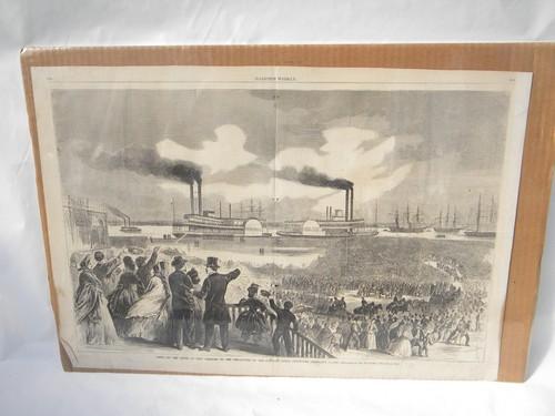 photo of lot 3 antique 1860s Harper's Weekly Civil War engravings Thomas Nast #4