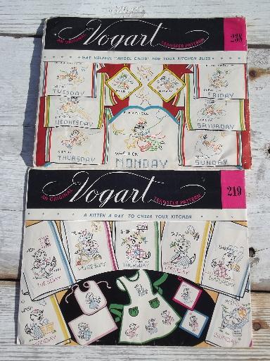 photo of lot 40s, 50s, 60s embroidery transfers, 1,000s of designs for vintage sewing #3