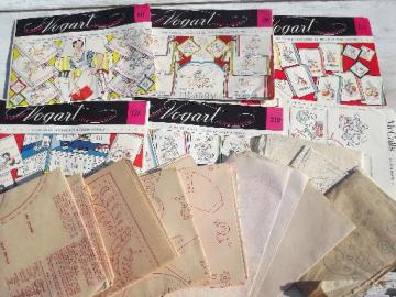 catalog photo of lot 40s, 50s, 60s embroidery transfers, 1,000s of designs for vintage sewing