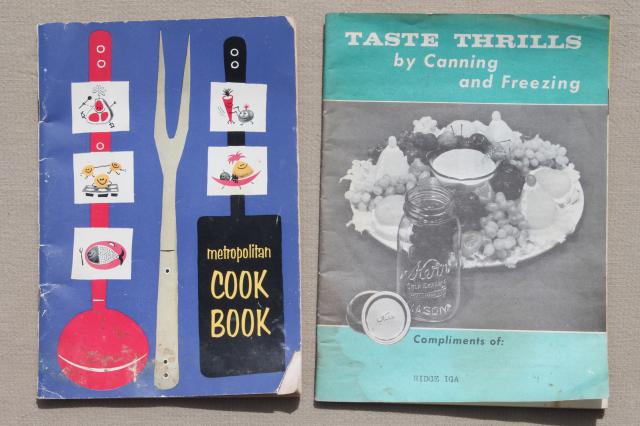 photo of lot 40s 50s 60s vintage cookbooks & recipe booklets, advertising cook books etc. #6