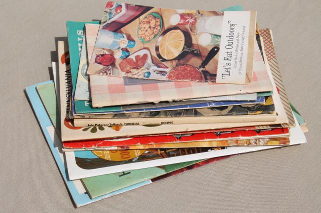 photo of lot 40s 50s 60s vintage cookbooks & recipe booklets, advertising cook books etc. #9