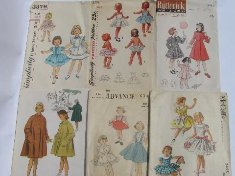 photo of lot 50s vintage heirloom sewing patterns, infant layettes, girls dresses #2