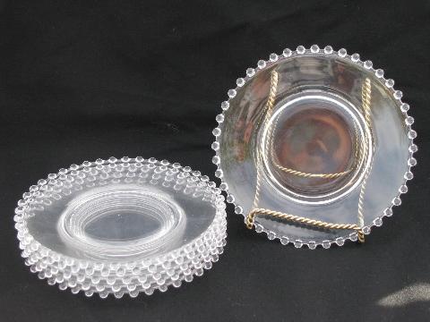 photo of lot 6 bread & butter or dessert plates, vintage Imperial candlewick glass #1