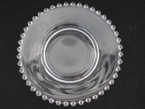 photo of lot 6 bread & butter or dessert plates, vintage Imperial candlewick glass #2