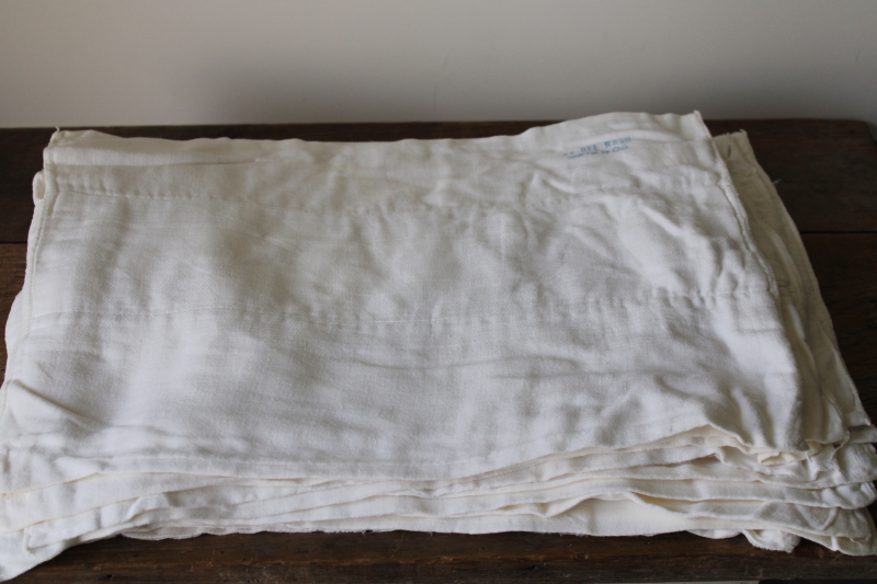 photo of lot 60s 70s vintage cloth diapers from Dy Dee Wash, Curity & Chix trifold cotton diapers  #1