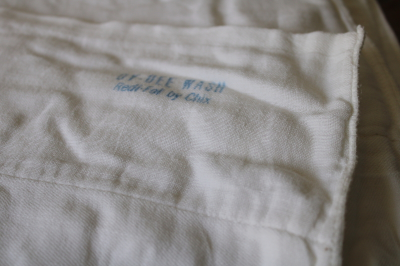 photo of lot 60s 70s vintage cloth diapers from Dy Dee Wash, Curity & Chix trifold cotton diapers  #3