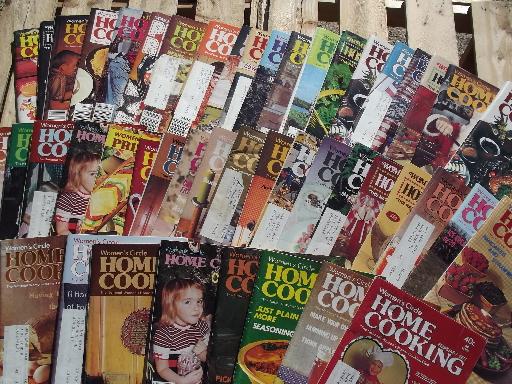 photo of lot 70s vintage Women's Circle Home Cooking recipe magazines 40+ issues #1