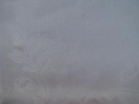 photo of lot 8 vintage antique cotton and linen damask fabric tablecloths #3