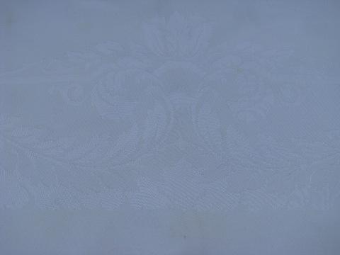 photo of lot 8 vintage antique cotton and linen damask fabric tablecloths #9