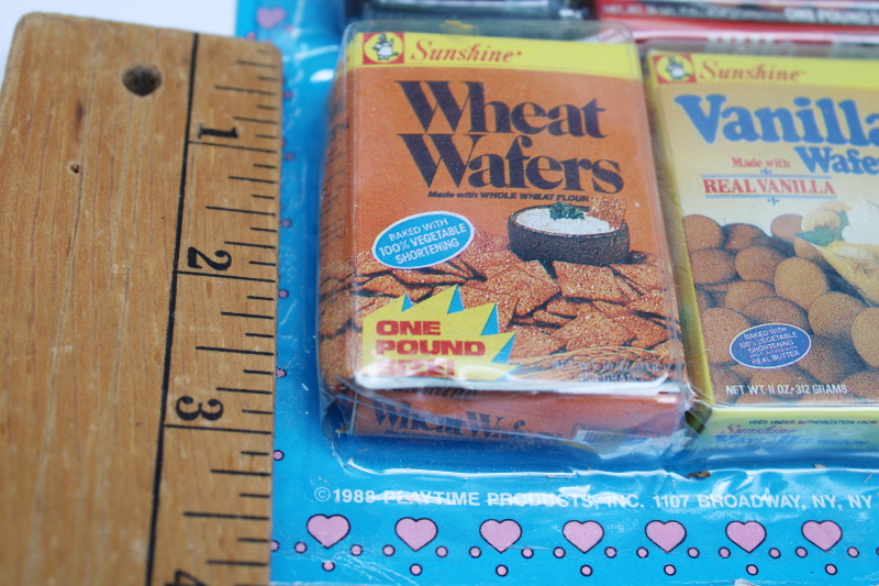 photo of lot 90s vintage sealed toys play food mini brands real advertising cardboard package miniatures  #3