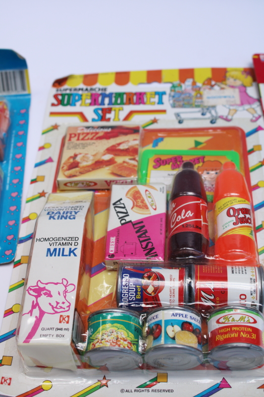 photo of lot 90s vintage sealed toys play food mini brands real advertising cardboard package miniatures  #4