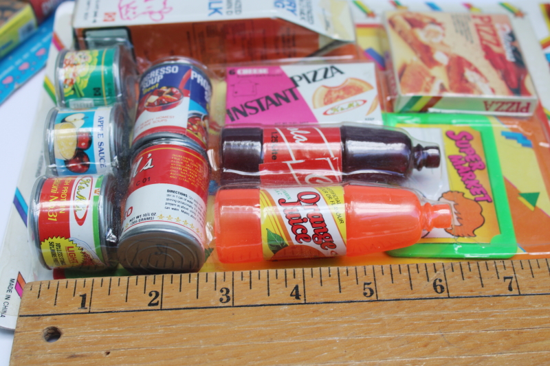 photo of lot 90s vintage sealed toys play food mini brands real advertising cardboard package miniatures  #5