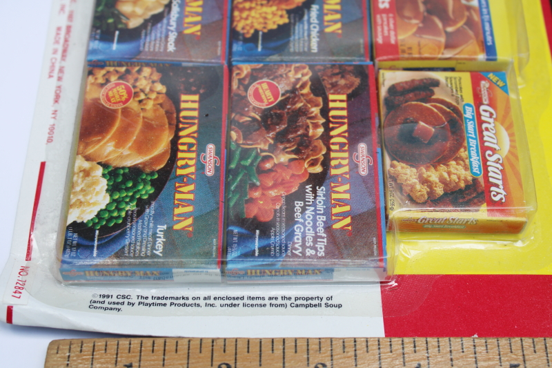 photo of lot 90s vintage sealed toys play food mini brands real advertising cardboard package miniatures  #8