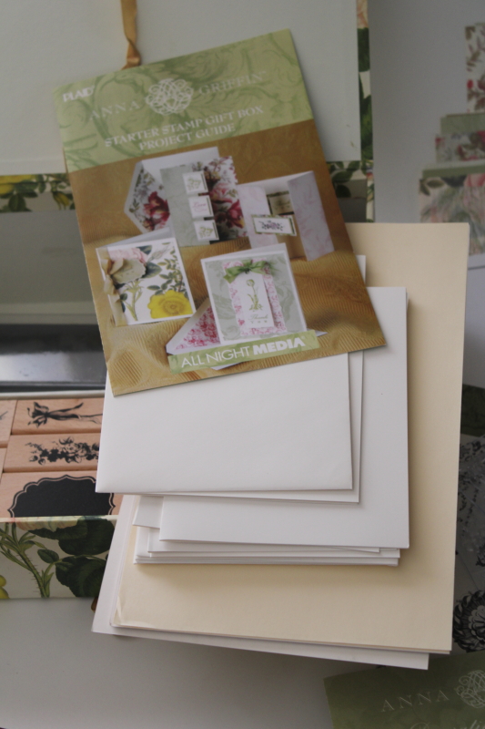 photo of lot Anna Griffin paper craft & stamping sets, brass stencil embossing, clear & rubber stamps #4