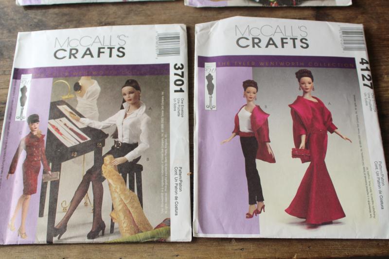 photo of lot McCalls Craft sewing patterns, doll clothes for Tyler Wentworth 16 inch fashion doll #2