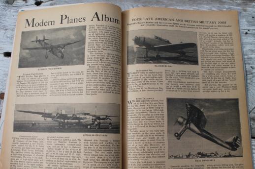 photo of lot WWII vintage flying magazines, Popular Aviation, Skyways, Flying Aces flyer pilots #2