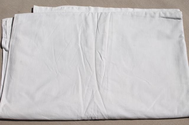 photo of lot all white cotton sheets & pillowcases, vintage bed linens, some trimmed w/ crochet #5