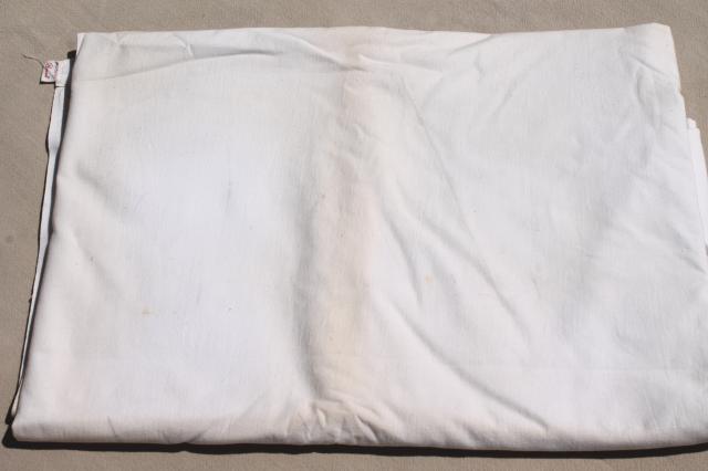 photo of lot all white cotton sheets & pillowcases, vintage bed linens, some trimmed w/ crochet #6