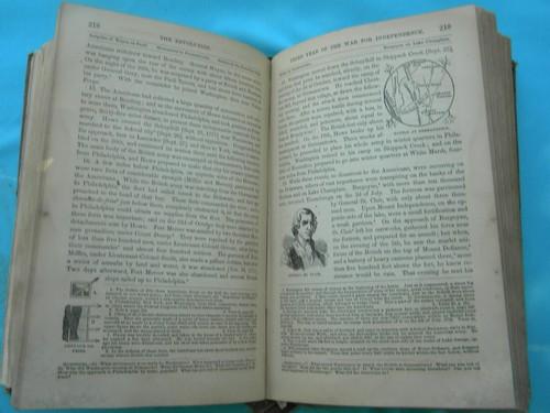 photo of lot antique 1800s school books American history engraved illustrations #3