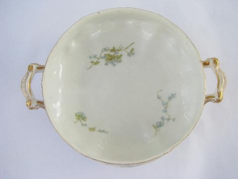 photo of lot antique china tureens, tureen bowls without lids, for flowers, forcing bulbs? #3