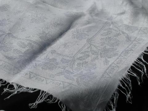 photo of lot antique & vintage Irish linen & cotton damask table linens, 10 tablecloths #17