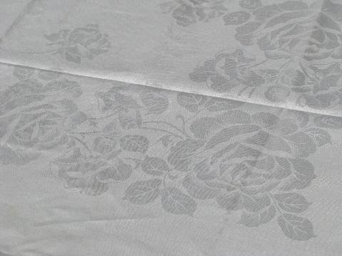 photo of lot antique & vintage Irish linen & cotton damask table linens, 10 tablecloths #21