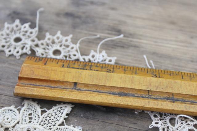 photo of lot antique vintage dress trims, lace collars & scraps Victorian Edwardian era #4