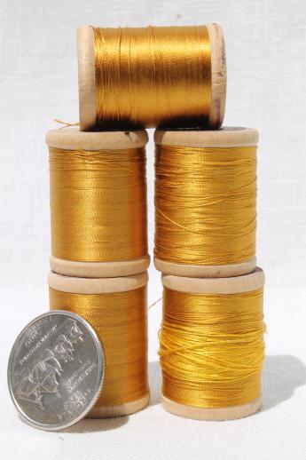 photo of lot antique & vintage pure silk embroidery sewing thread, silk buttonhole twist #4