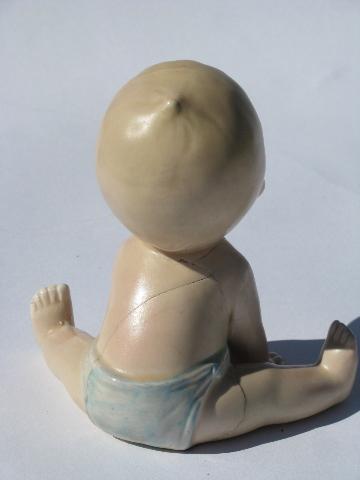 photo of lot china piano babies, cute bare bottom baby figurines, vintage Japan #6