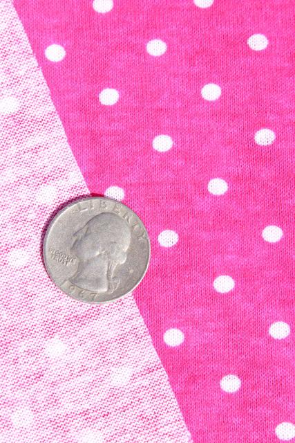 photo of lot cotton blend jersey knit fabric, t-shirt knits prints in pink, purple, grey #2